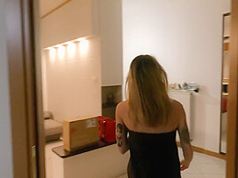 Annika Welcomes The Courier In A Bathrobe But Has No Money To Pay Cash On Delivery