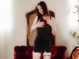 Italian Hottie Martina Covered In Jizz