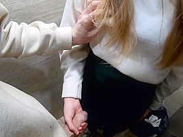 Risky Sex In A Mall Public Toilet. Almost Got Caught