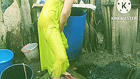 Tamil Village Mullu Aunty Outdoors Bath Sex Video