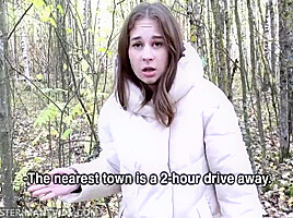 I Didnt Expect How A Chance Meeting In The Forest Would End. 9 Min With Anna Sibster